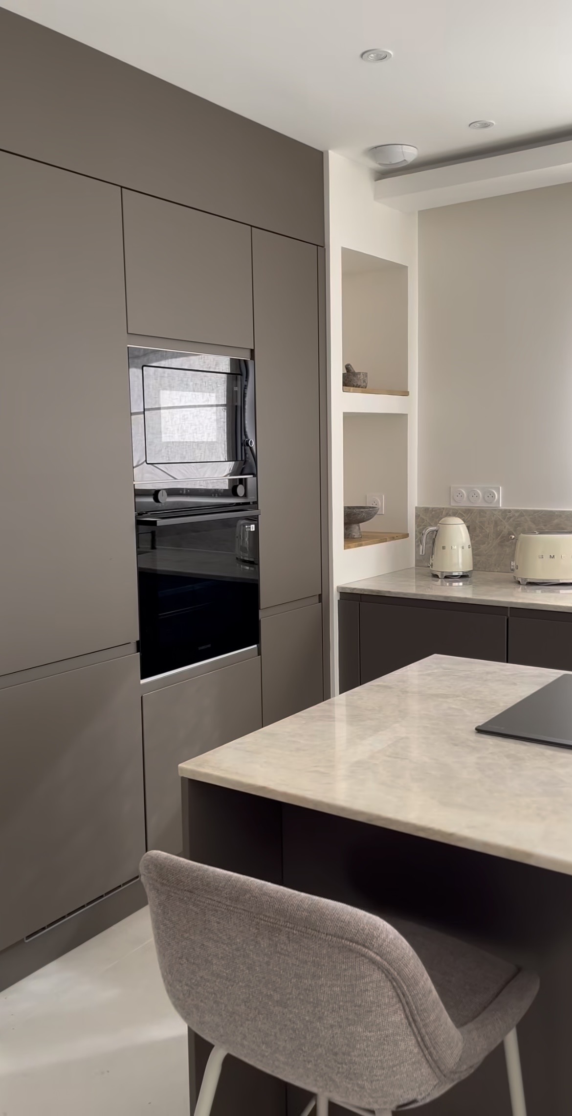 WC design pierre et bois LED — DBD Paris